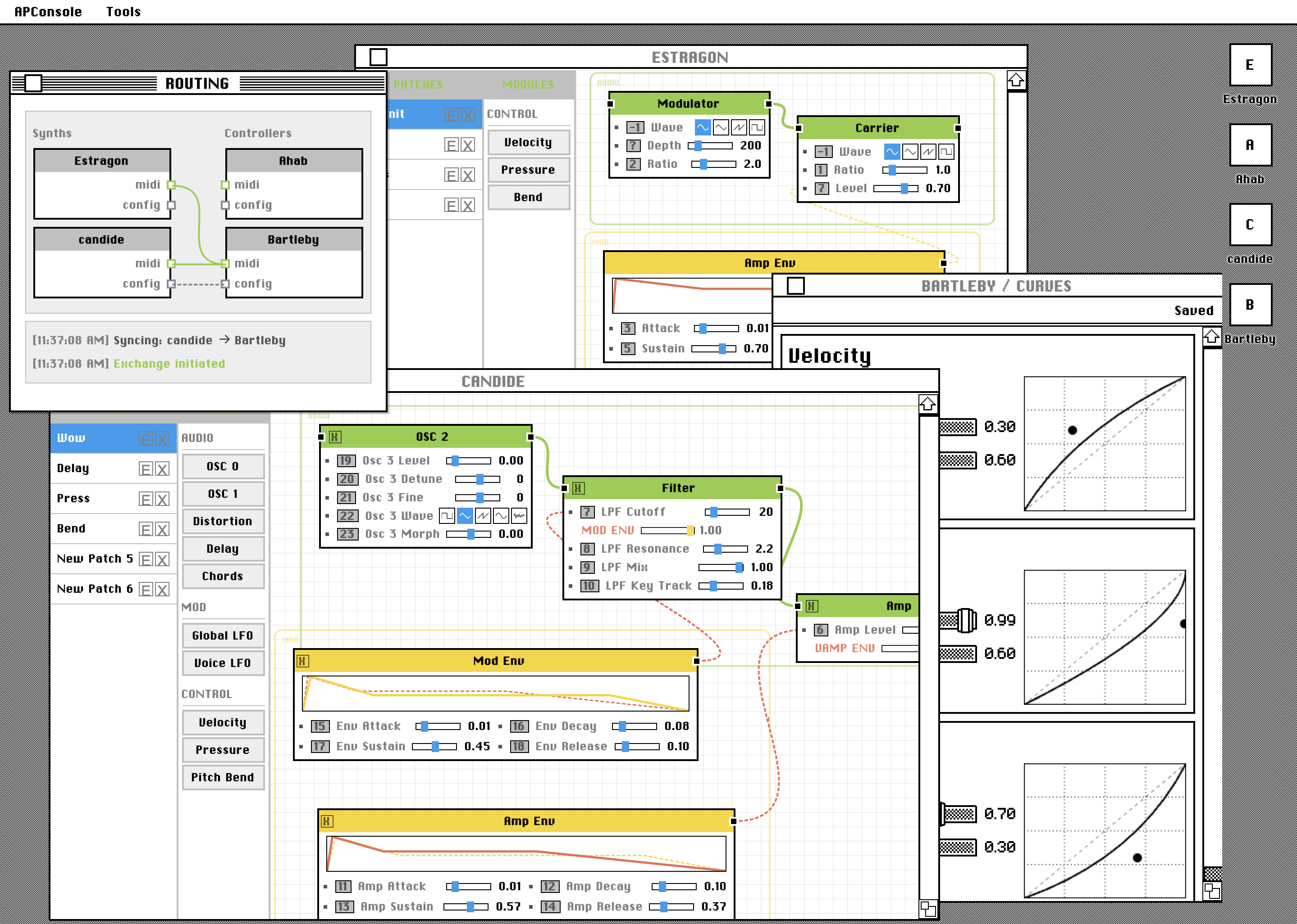 Attach Part Console interface